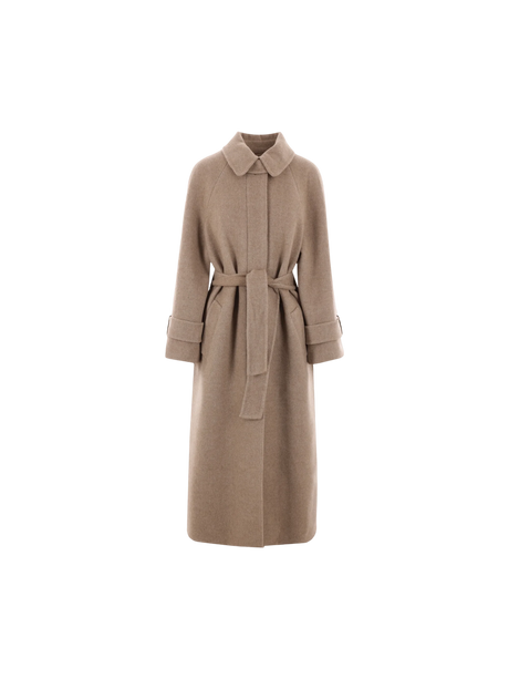 BRUNELLO CUCINELLI-Single-breasted Wool and Cashmere Coat-JOHN JULIA