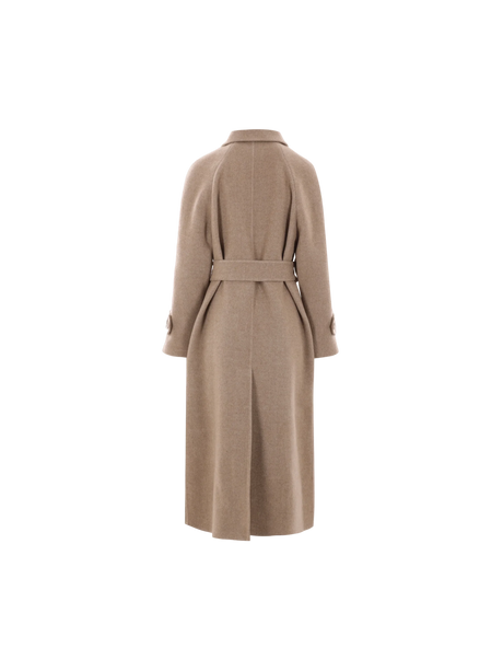 BRUNELLO CUCINELLI-Single-breasted Wool and Cashmere Coat-JOHN JULIA