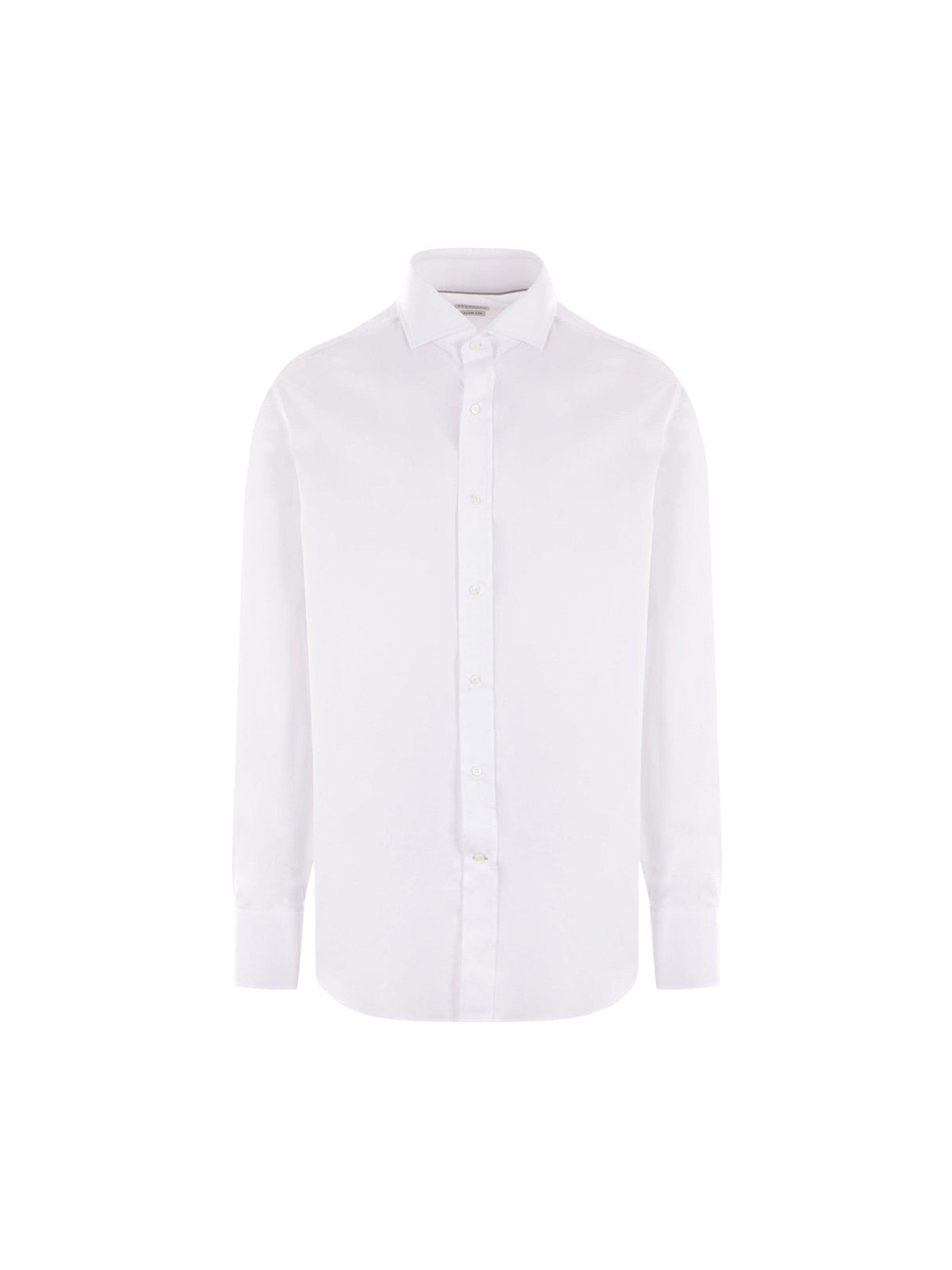 BRUNELLO CUCINELLI-Slim-fit Twill Shirt-JOHN JULIA