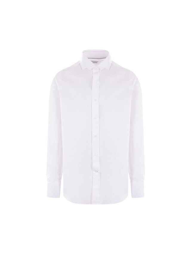 BRUNELLO CUCINELLI-Slim-fit Twill Shirt-JOHN JULIA