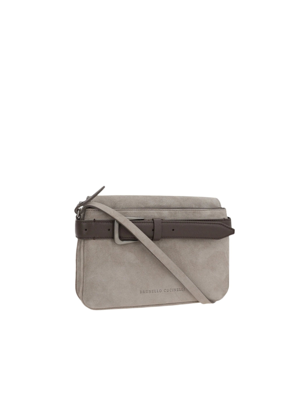 BRUNELLO CUCINELLI-Small Suede Shoulder Bag-JOHN JULIA