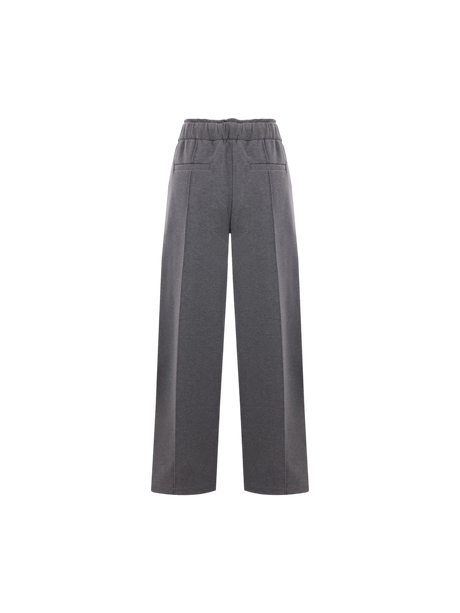 Smooth Terry Baggy Trousers-BRUNELLO CUCINELLI-JOHN JULIA