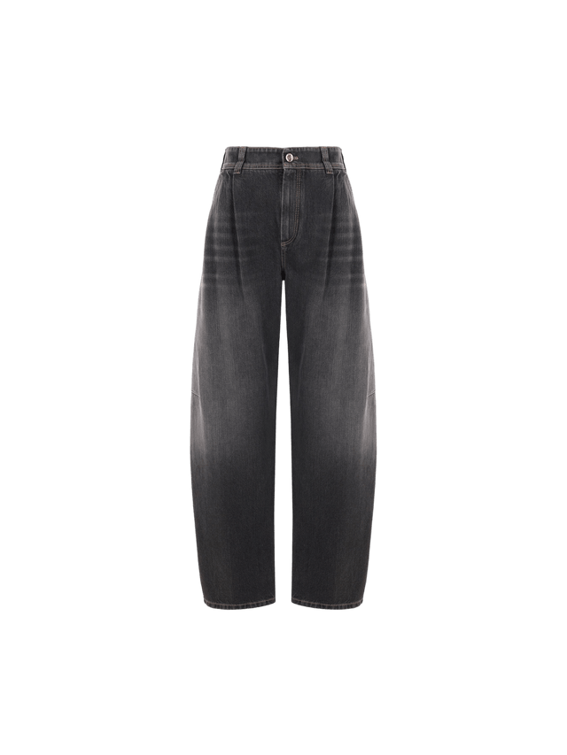 Soft Curved Denim Jeans-BRUNELLO CUCINELLI-JOHN JULIA