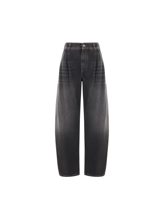 Soft Curved Denim Jeans-BRUNELLO CUCINELLI-JOHN JULIA