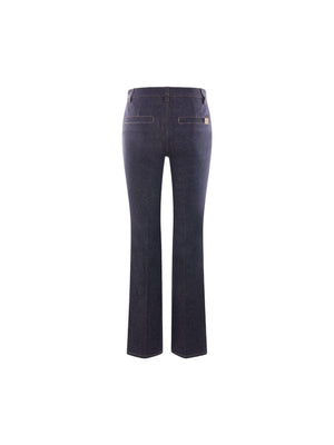 BRUNELLO CUCINELLI-Soft Flare Stretch Denim Jeans-JOHN JULIA