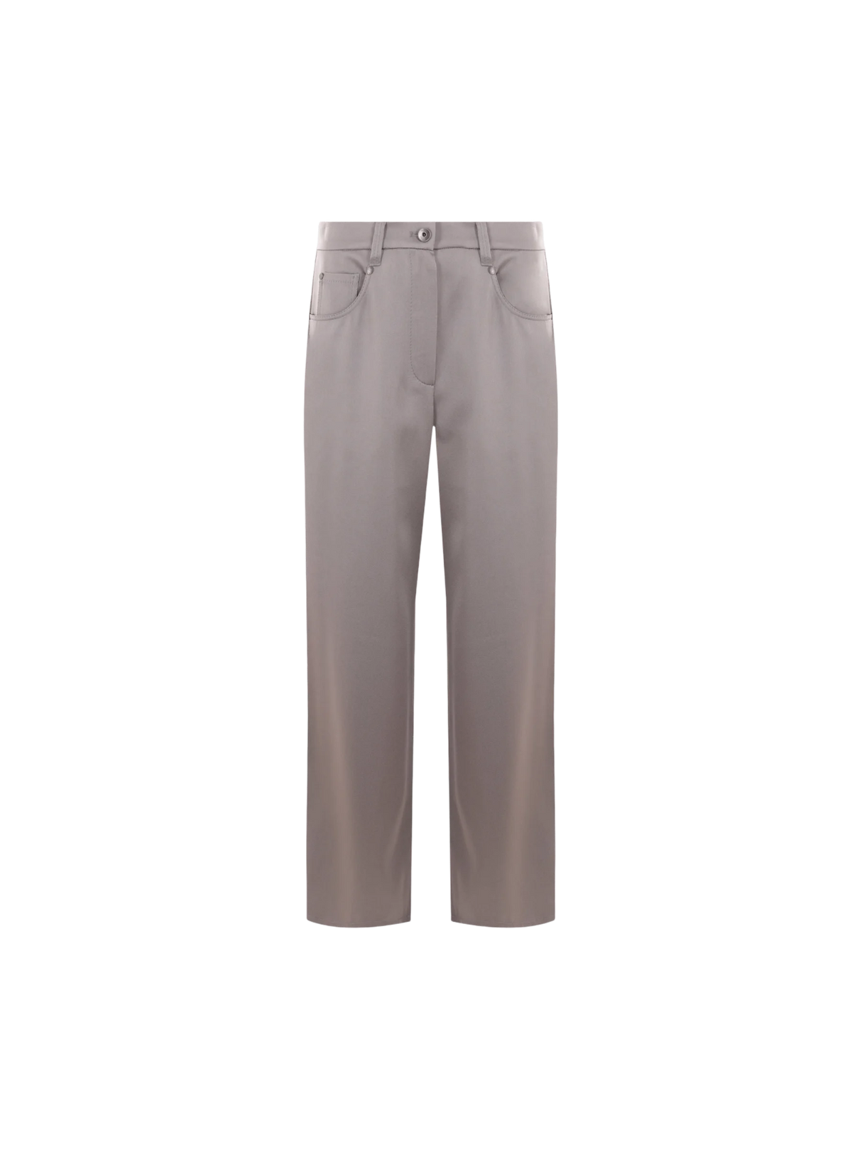 BRUNELLO CUCINELLI-Straight-leg Satin Cady Trousers-JOHN JULIA