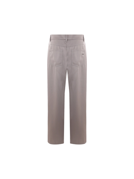 BRUNELLO CUCINELLI-Straight-leg Satin Cady Trousers-JOHN JULIA