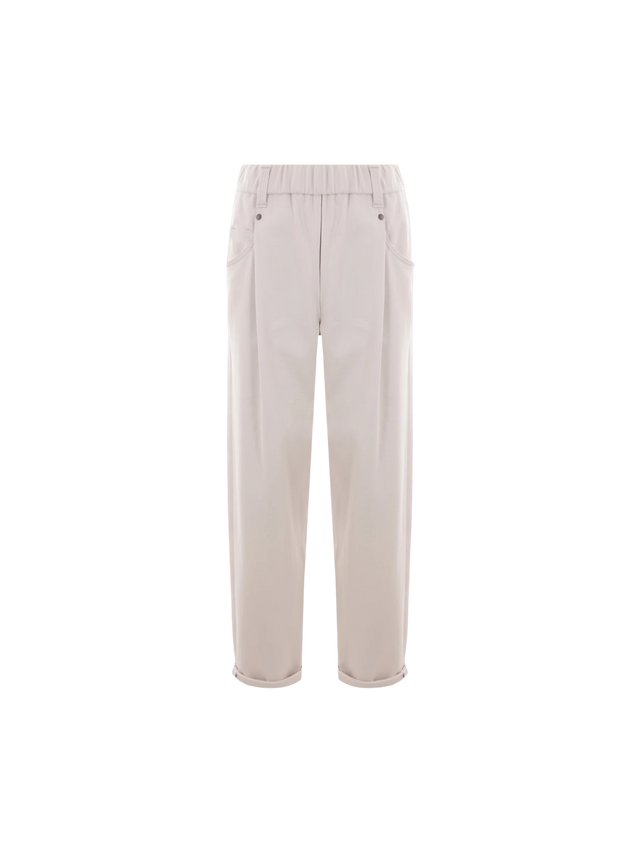 Stretch Baggy Trousers-BRUNELLO CUCINELLI-JOHN JULIA