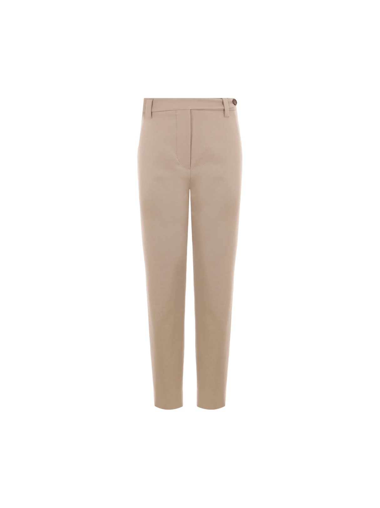 Stretch Cotton Cigarette Trousers-BRUNELLO CUCINELLI-JOHN JULIA