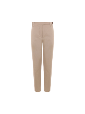 Stretch Cotton Cigarette Trousers-BRUNELLO CUCINELLI-JOHN JULIA