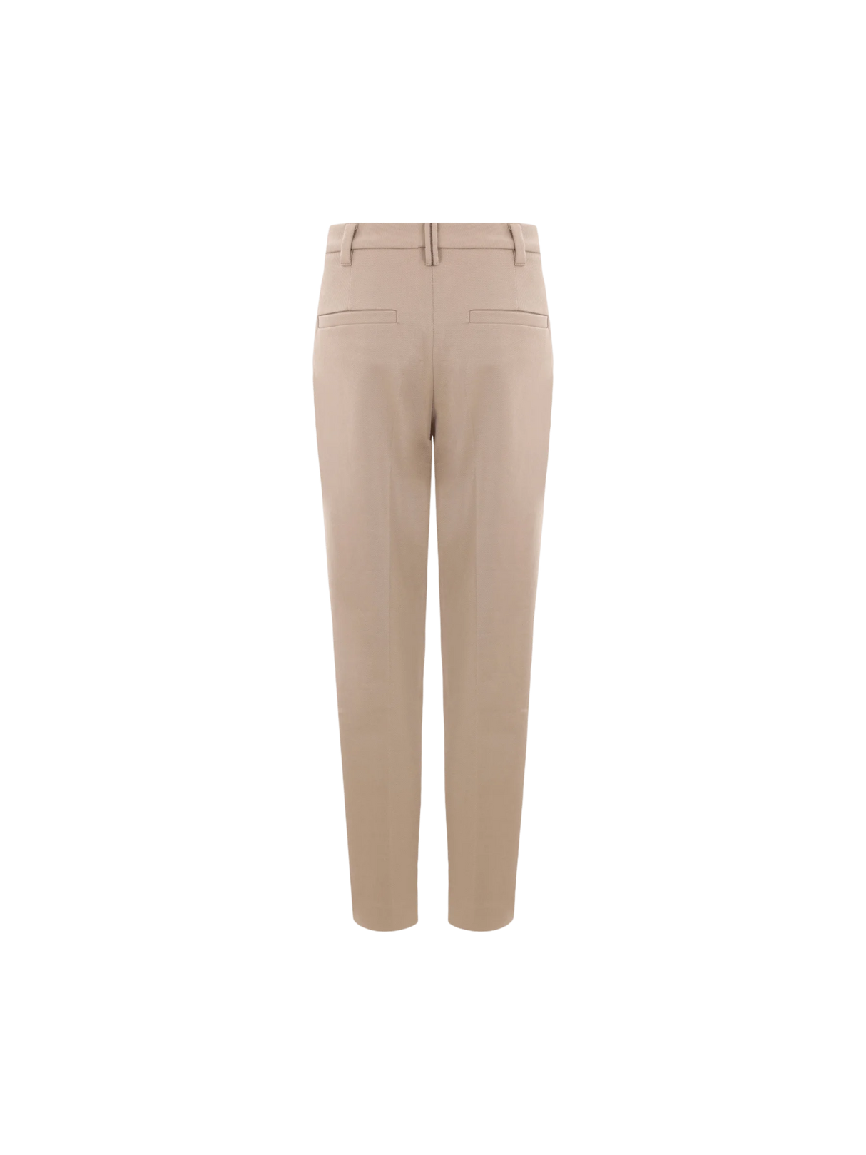 Stretch Cotton Cigarette Trousers-BRUNELLO CUCINELLI-JOHN JULIA