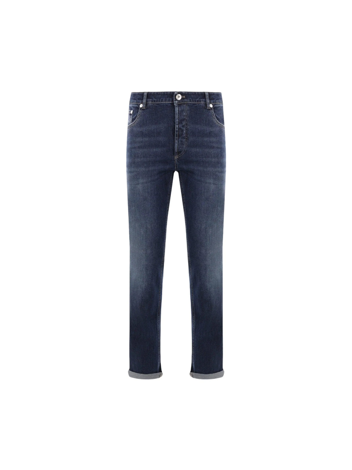 Stretch Denim Traditional-fit Jeans-BRUNELLO CUCINELLI-JOHN JULIA