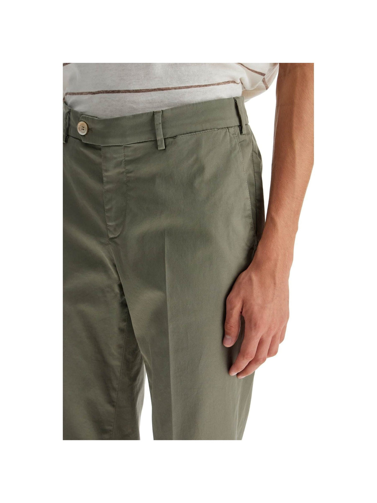 BRUNELLO CUCINELLI-Stretch Gabardine Pants-JOHN JULIA