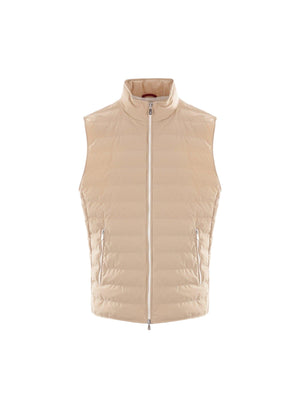 Stretch Nylon Sleeveless Down Jacket-BRUNELLO CUCINELLI-JOHN JULIA