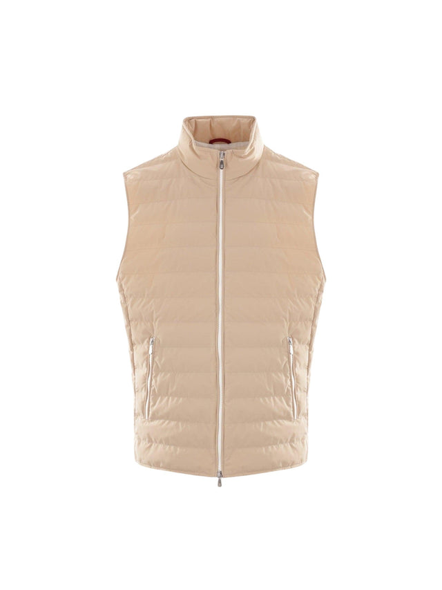 Stretch Nylon Sleeveless Down Jacket-BRUNELLO CUCINELLI-JOHN JULIA