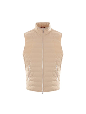 Stretch Nylon Sleeveless Down Jacket-BRUNELLO CUCINELLI-JOHN JULIA