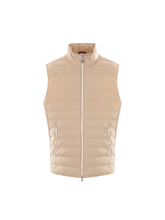 Stretch Nylon Sleeveless Down Jacket-BRUNELLO CUCINELLI-JOHN JULIA