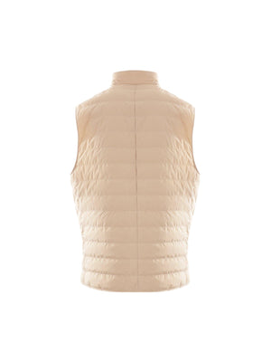 Stretch Nylon Sleeveless Down Jacket-BRUNELLO CUCINELLI-JOHN JULIA