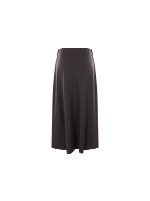 Stretch Wool Twill Skirt-BRUNELLO CUCINELLI-JOHN JULIA