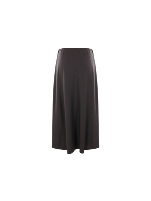 Stretch Wool Twill Skirt-BRUNELLO CUCINELLI-JOHN JULIA