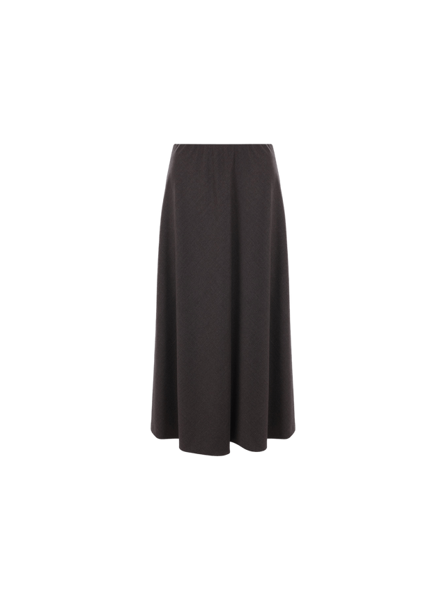 Stretch Wool Twill Skirt-BRUNELLO CUCINELLI-JOHN JULIA