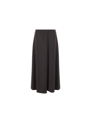 Stretch Wool Twill Skirt-BRUNELLO CUCINELLI-JOHN JULIA