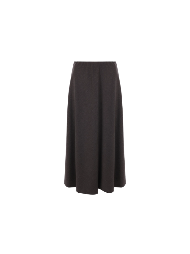 Stretch Wool Twill Skirt-BRUNELLO CUCINELLI-JOHN JULIA