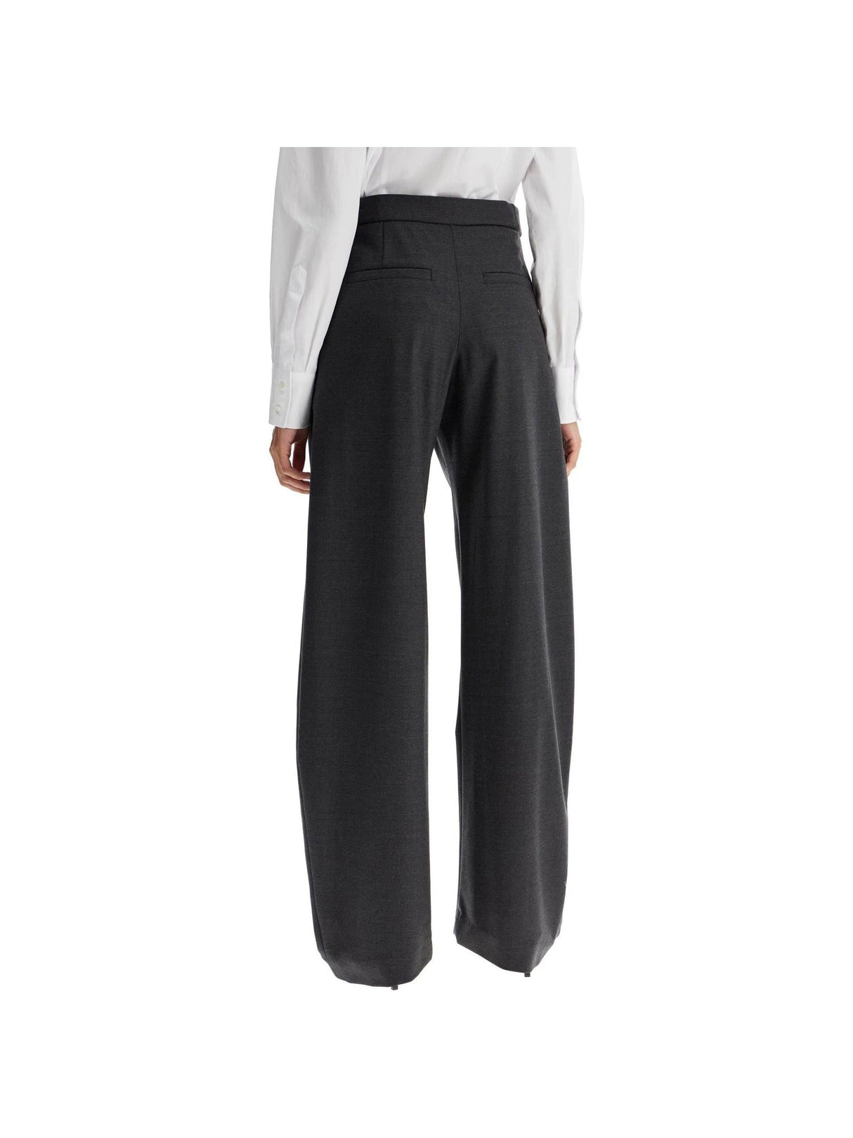 Stretch Wool Twill Tailored Trousers