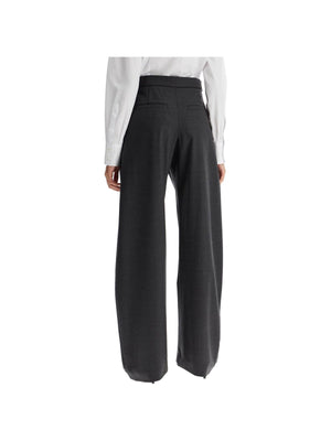 Stretch Wool Twill Tailored Trousers - Women > Clothing > Trousers > Trousers