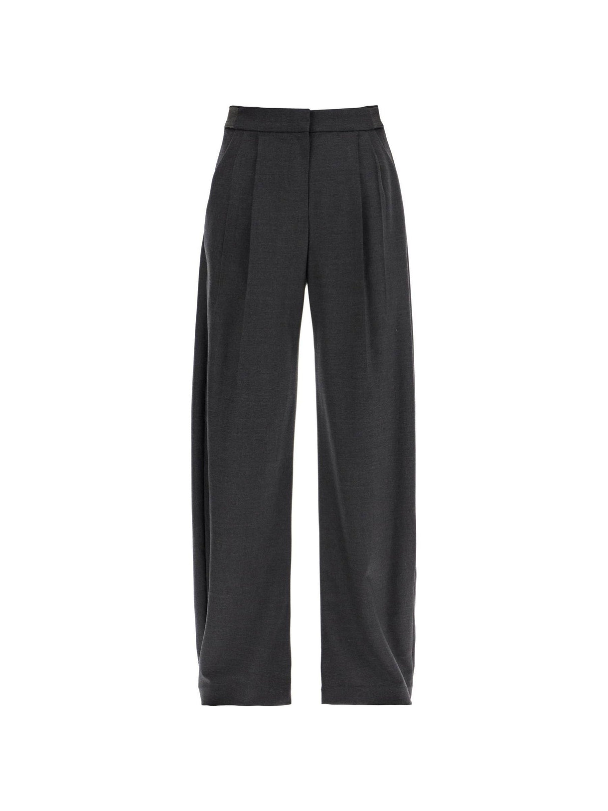 Stretch Wool Twill Tailored Trousers - Women > Clothing > Trousers > Trousers