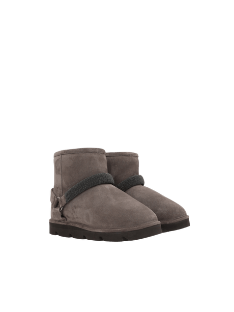 Suede Ankle Boots-BRUNELLO CUCINELLI-JOHN JULIA