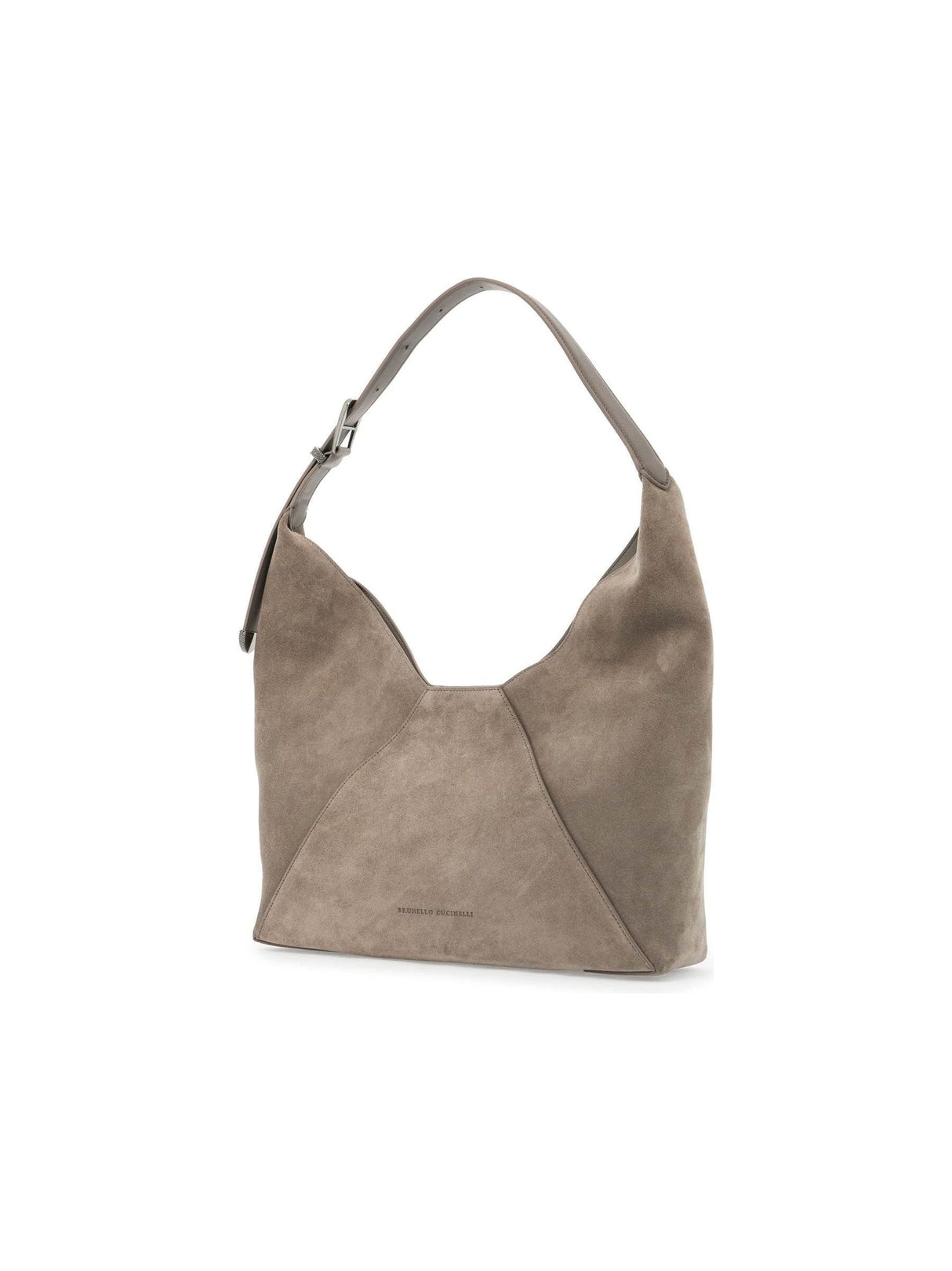 Bc Duo Suede Leather Hobo Bag With