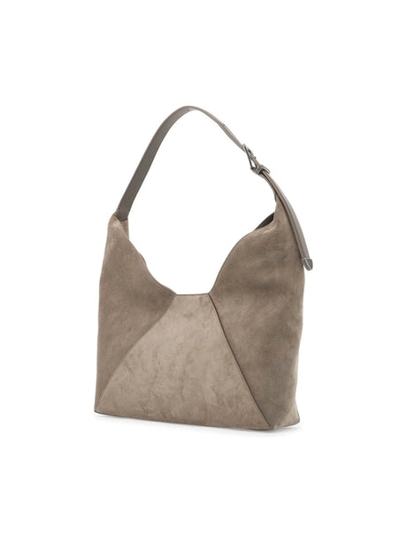 Bc Duo Suede Leather Hobo Bag With