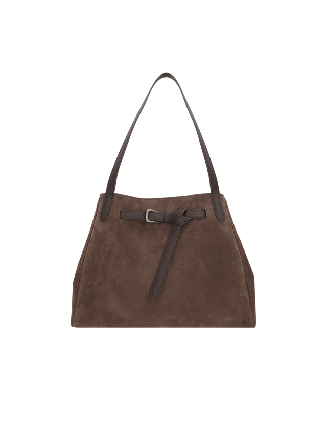 Suede Handbag-BRUNELLO CUCINELLI-JOHN JULIA