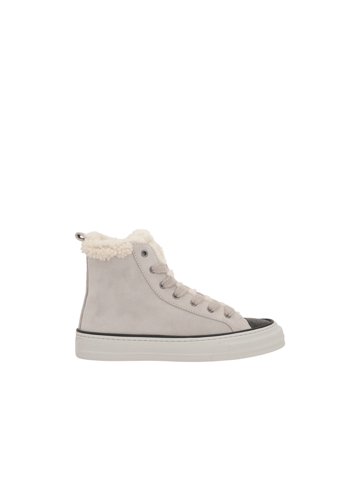 Suede High-Top Sneakers-BRUNELLO CUCINELLI-JOHN JULIA