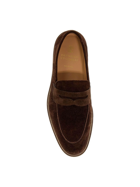 Suede Penny Loafers.