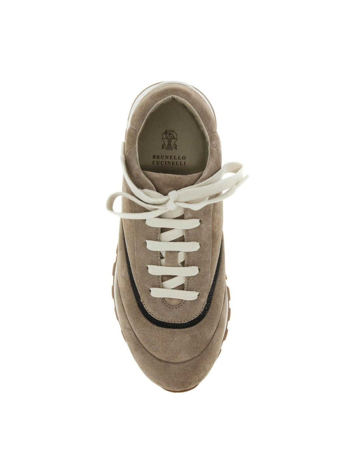 Suede Precious Stripe Sneakers.