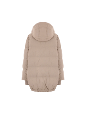 Technical Cotton Down Jacket-BRUNELLO CUCINELLI-JOHN JULIA