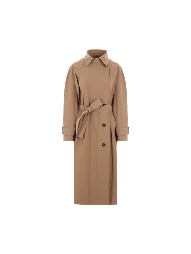 Techno Canvas Trench Coat-BRUNELLO CUCINELLI-JOHN JULIA