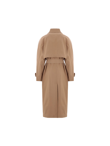 Techno Canvas Trench Coat-BRUNELLO CUCINELLI-JOHN JULIA