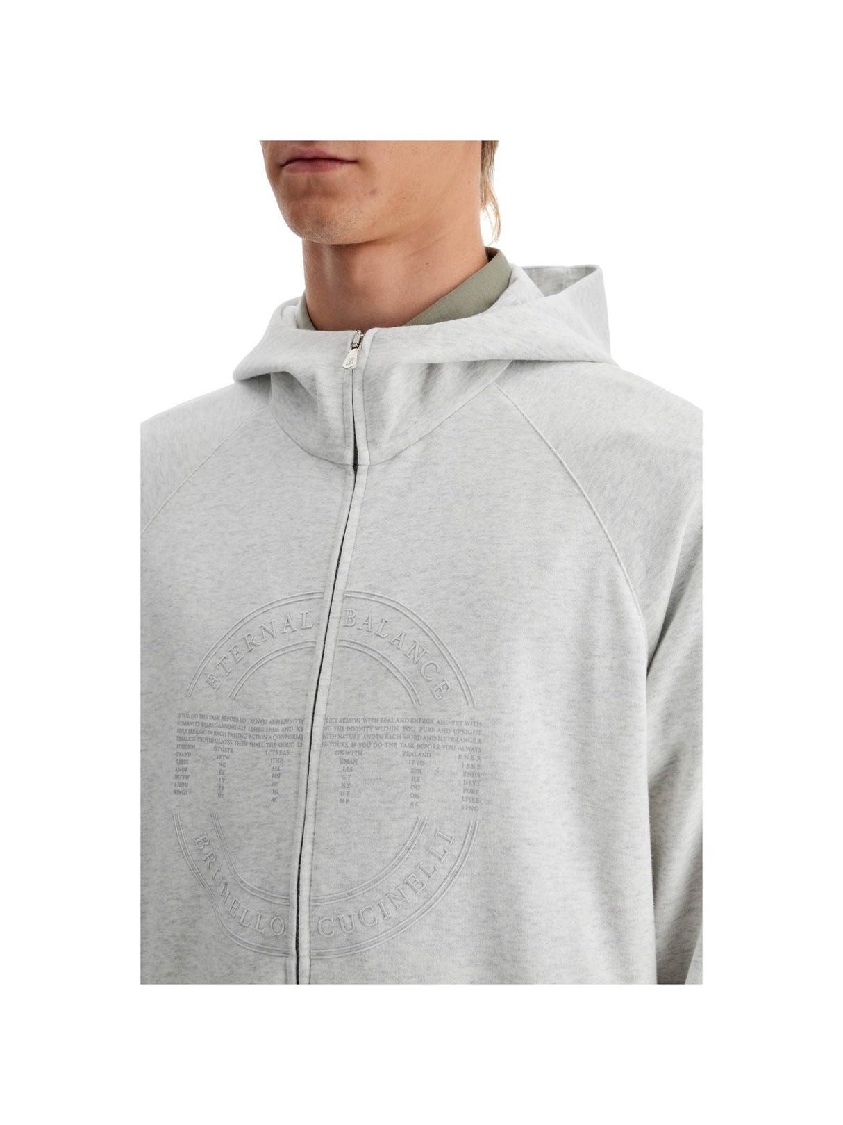 Cotton Techno Hoodie With Hood