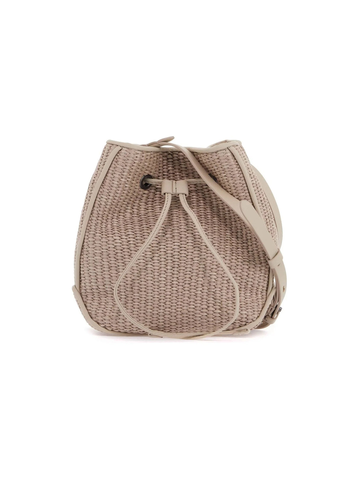 Techno Raffia Bucket Bag