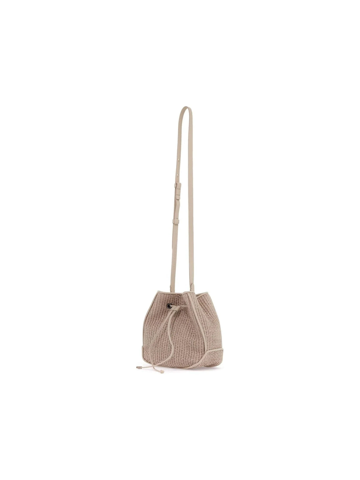 Techno Raffia Bucket Bag