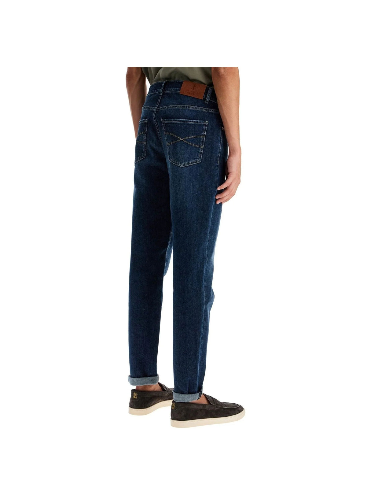 Traditional Fit Denim Jeans-Brunello Cucinelli-JOHN JULIA