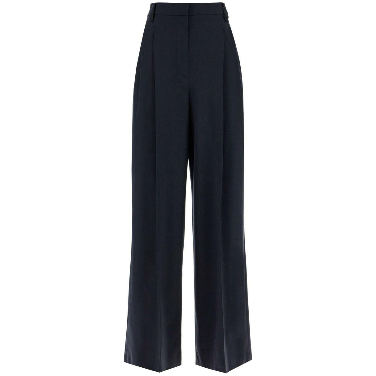 Tropical Luxury Wool High Waist Trousers.