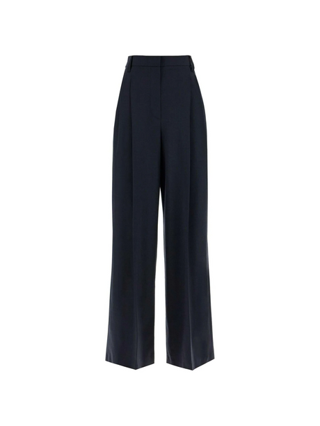 Tropical Luxury Wool High Waist Trousers.