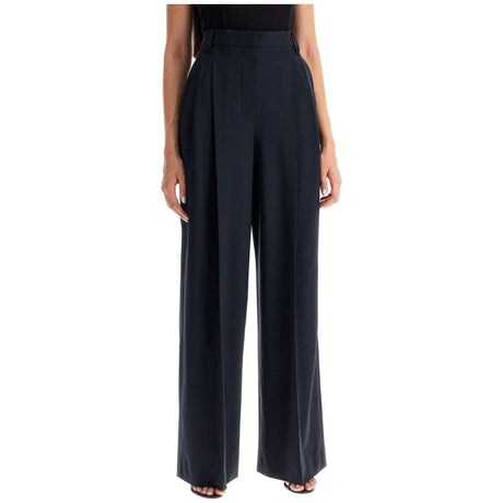 Tropical Luxury Wool High Waist Trousers.