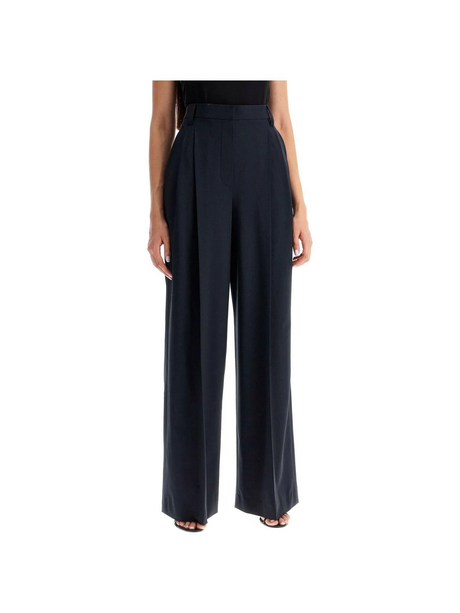 Tropical Luxury Wool High Waist Trousers.