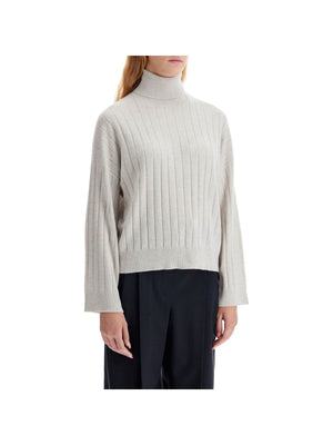 BRUNELLO CUCINELLI-High Neck Cashmere Pullover Sweater -JOHN JULIA.