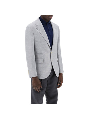 Unstructured Linen Wool And Silk Jacket